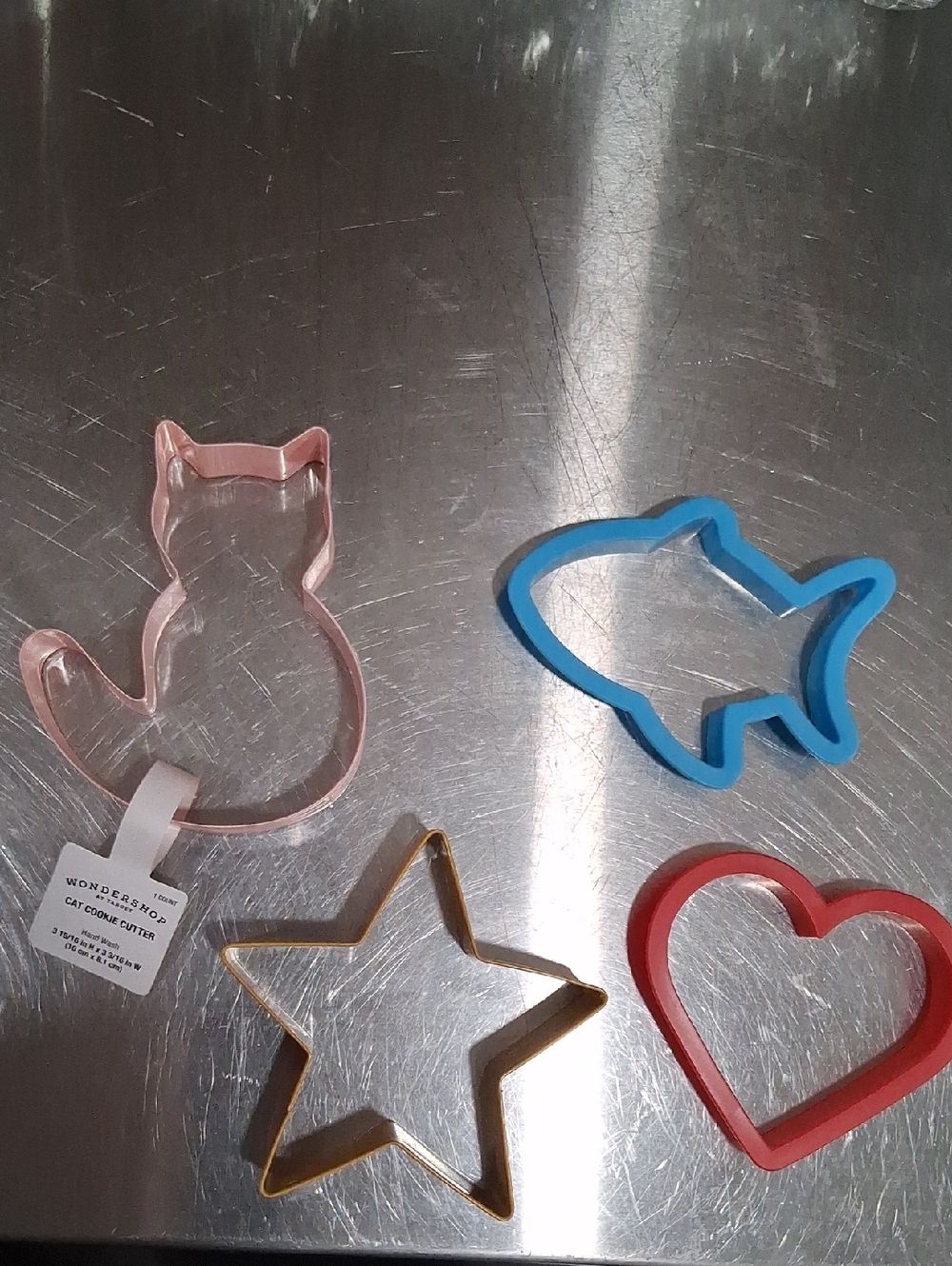 Cookie Cutter Set - Multicolor Cat, Fish, Star & Heart